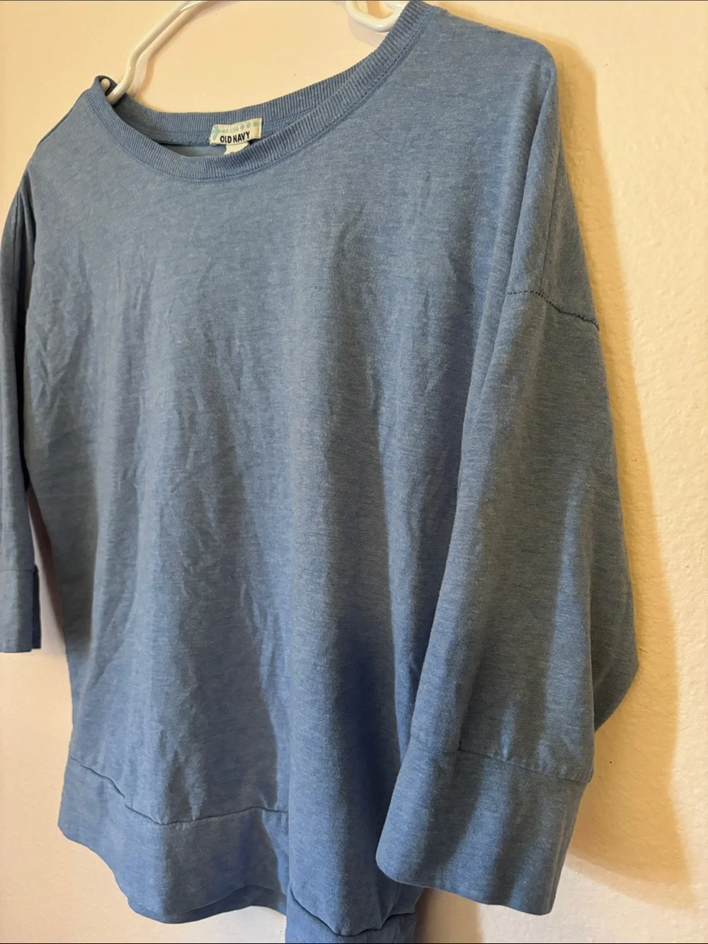 Old Navy Girls Light Blue Half Sleeve Tee Shirt, Loose Style